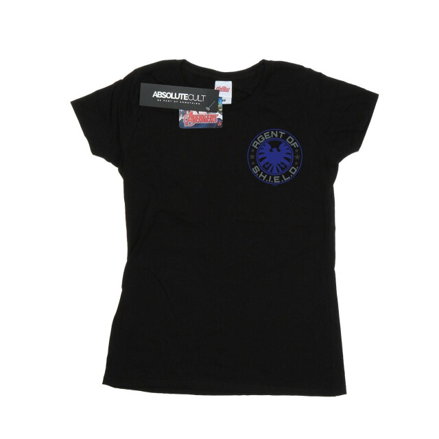 Li-cense Marvel dames agents of shield borstprint katoenen t-shirt UTBI3836_black large