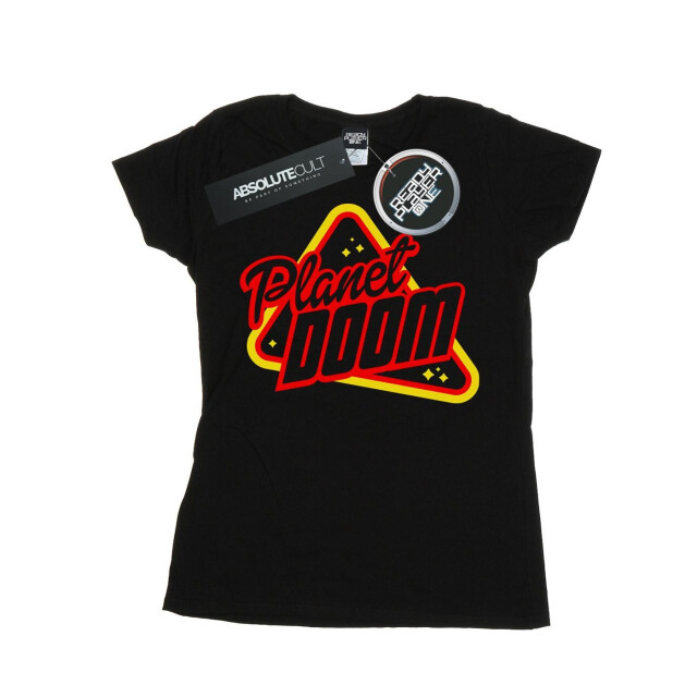 Li-cense Ready player one dames planet doom logo katoenen t-shirt UTBI38175_black large