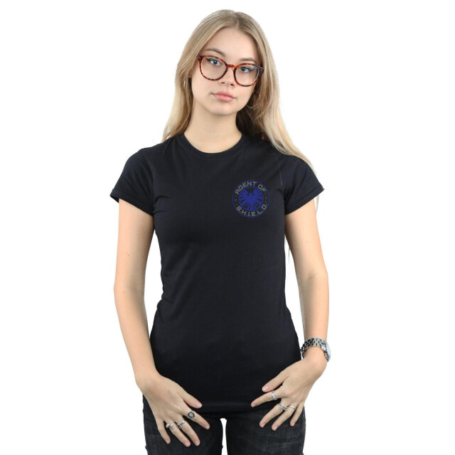 Li-cense Marvel dames agents of shield borstprint katoenen t-shirt UTBI3836_black large