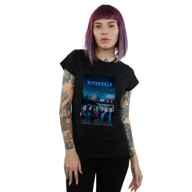 Li-cense Riverdale dames die diner katoenen t-shirt UTBI38225_black large