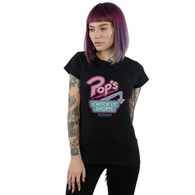 Li-cense Riverdale dames pops logo katoenen t-shirt UTBI38260_black large
