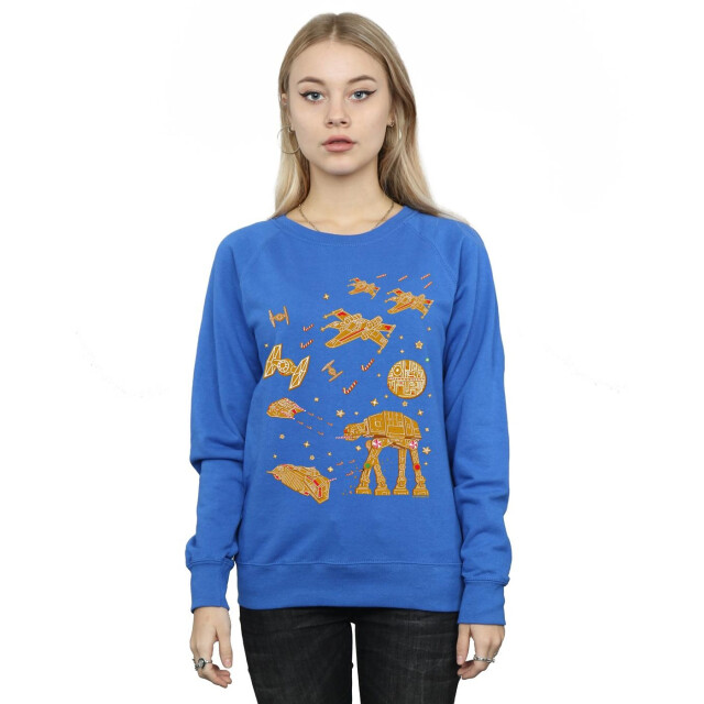 Li-cense Star wars dames gingerbread battle sweatshirt UTBI37917_royalblue large