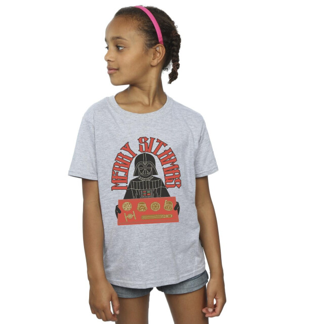 Li-cense Star wars meisjes episode iv: a new hope merry sithmas katoenen t-shirt UTBI38011_sportsgrey large