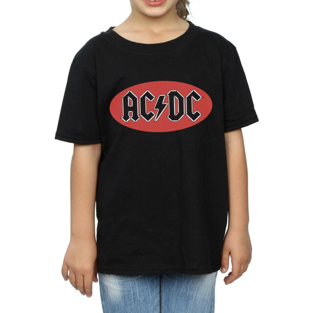 Li-cense Ac/dc meisjes rood cirkel logo katoenen t-shirt UTBI3844_black large