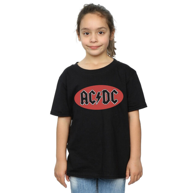 Li-cense Ac/dc meisjes rood cirkel logo katoenen t-shirt UTBI3844_black large