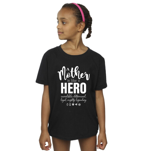 Li-cense Marvel meisjes avengers moeder held katoenen t-shirt UTBI3701_black large