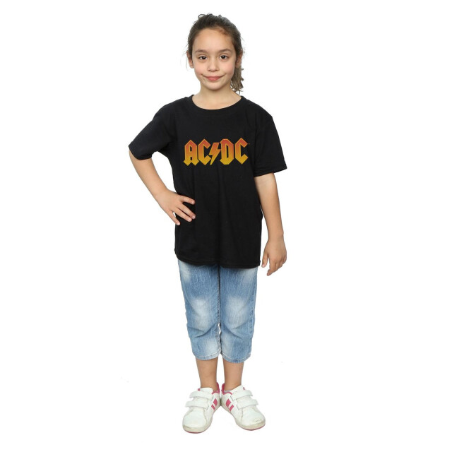 Li-cense Ac/dc katoenen t-shirt met brandweerlogo voor meisjes UTBI3765_black large
