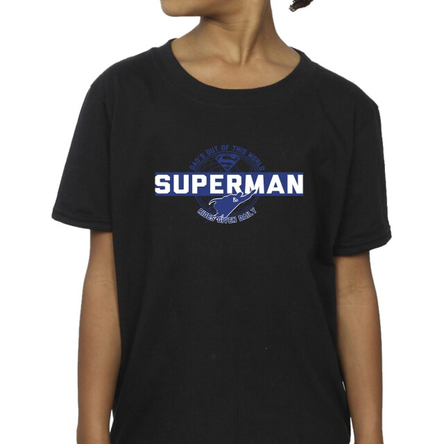 Li-cense Dc comics meisjes superman out of this world katoenen t-shirt UTBI35208_black large