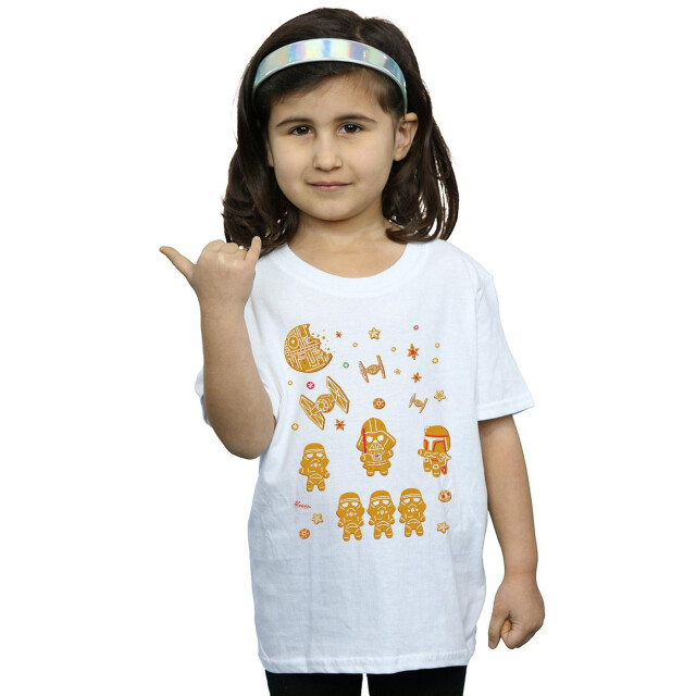 Li-cense Star wars meisjes gingerbread empire katoenen t-shirt UTBI37569_white large