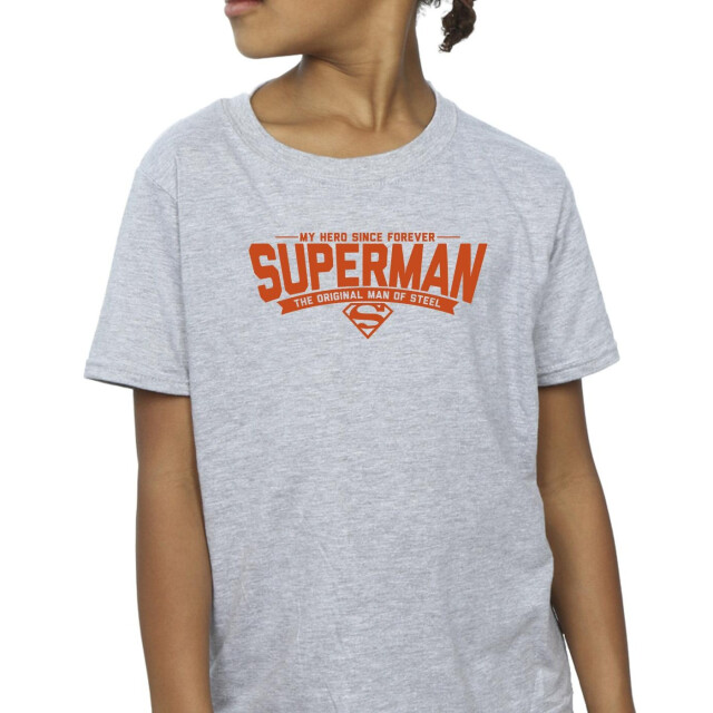 Li-cense Dc comics meisjes superman held pap katoenen t-shirt UTBI35235_sportsgrey large