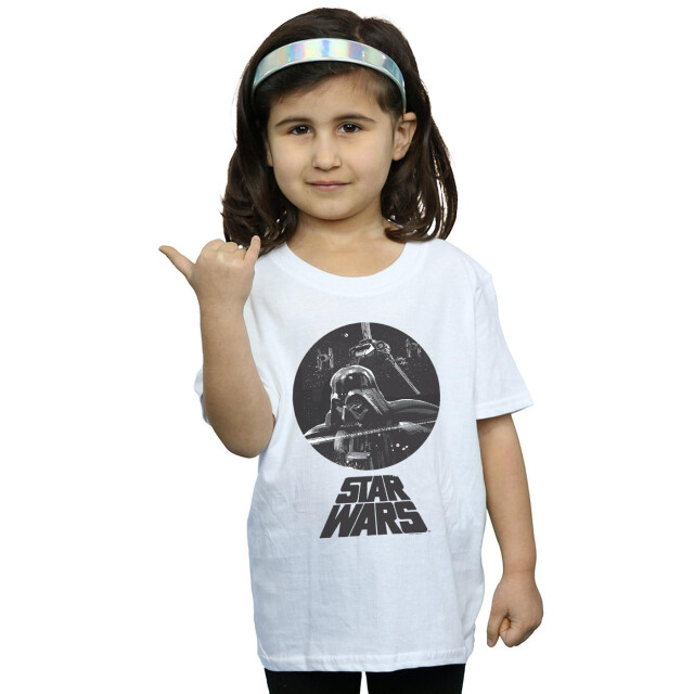 Li-cense Star wars meisjes darth vader buste katoenen t-shirt UTBI37274_white large