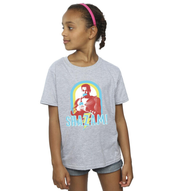 Li-cense Dc comics meisjes shazam buble gum frame katoenen t-shirt UTBI35130_sportsgrey large