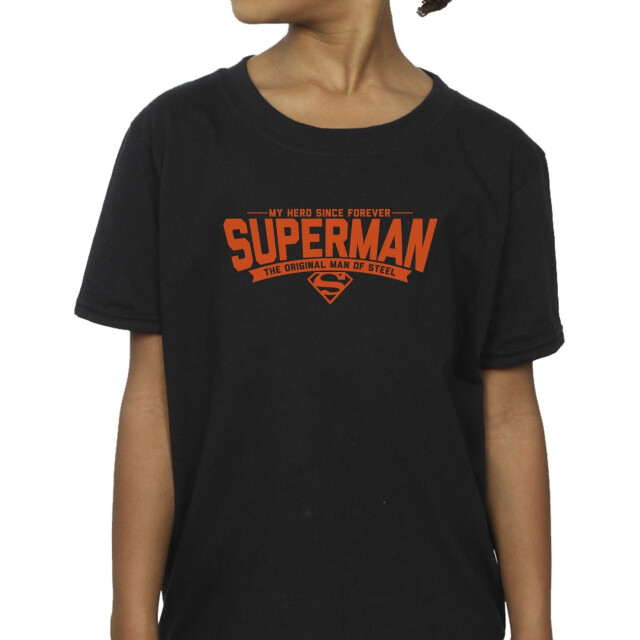 Li-cense Dc comics meisjes superman held pap katoenen t-shirt UTBI35235_black large