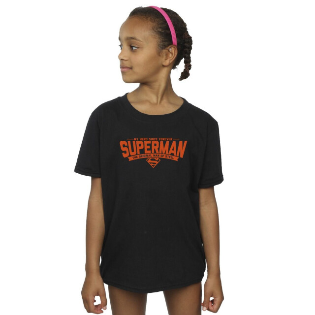 Li-cense Dc comics meisjes superman held pap katoenen t-shirt UTBI35235_black large