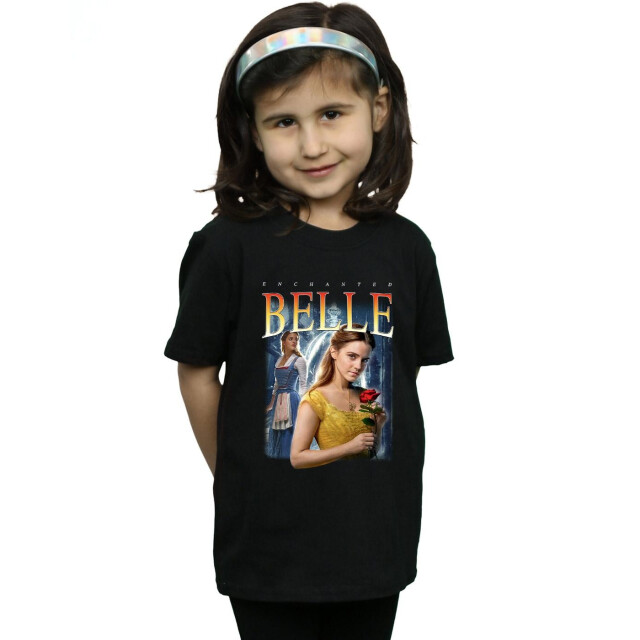 Li-cense Disney meisjes beauty and the beast belle montage katoenen t-shirt UTBI33715_black large