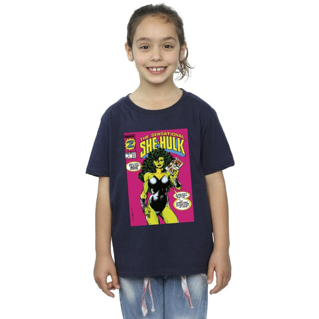 Li-cense Marvel meisjes she-hulk: advocaat tweede kans katoenen t-shirt UTBI35058_navyblue large