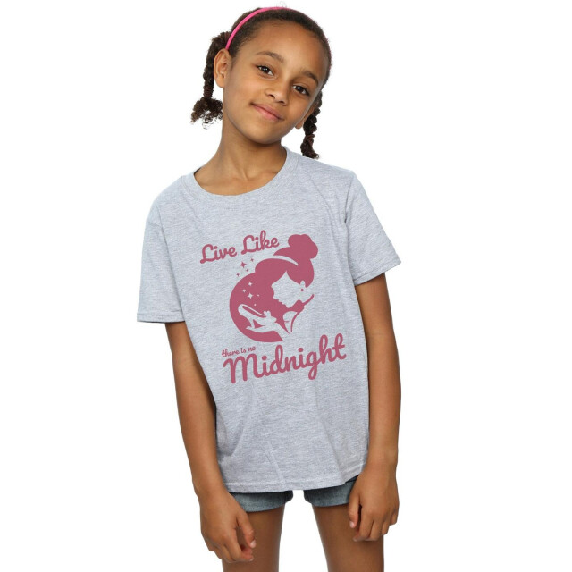 Li-cense Disney princess meisjes assepoester geen middernacht katoenen t-shirt UTBI33658_sportsgrey large