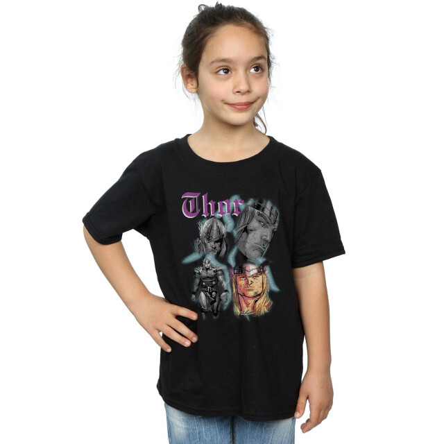Li-cense Marvel meisjes thor hommage katoenen t-shirt UTBI31424_black large