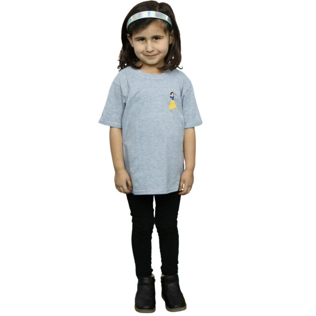 Li-cense Disney princess meisjes sneeuwwitje borsttruitje in katoen UTBI33738_sportsgrey large