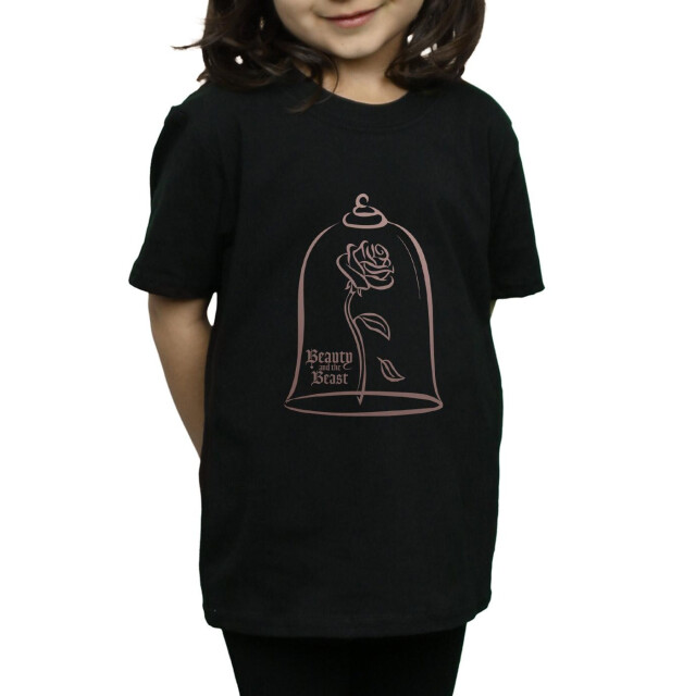 Li-cense Disney princess meisjes prinses roségoud katoenen t-shirt UTBI33618_black large