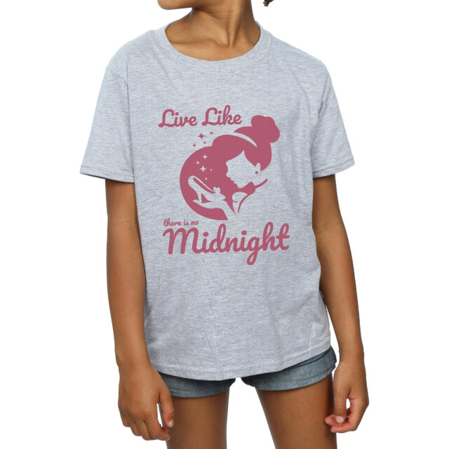 Li-cense Disney princess meisjes assepoester geen middernacht katoenen t-shirt UTBI33658_sportsgrey large