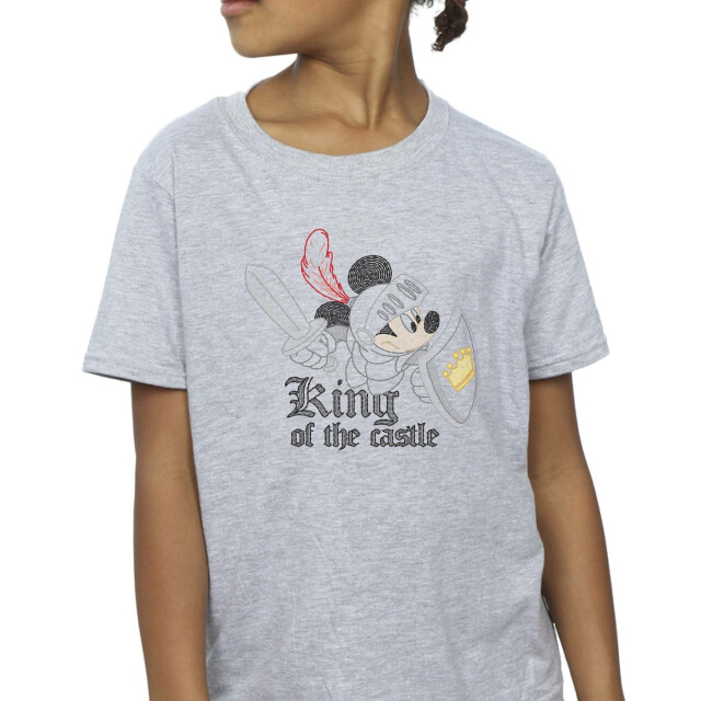 Li-cense Disney meisjes mickey mouse king of the castle katoenen t-shirt UTBI30589_sportsgrey large