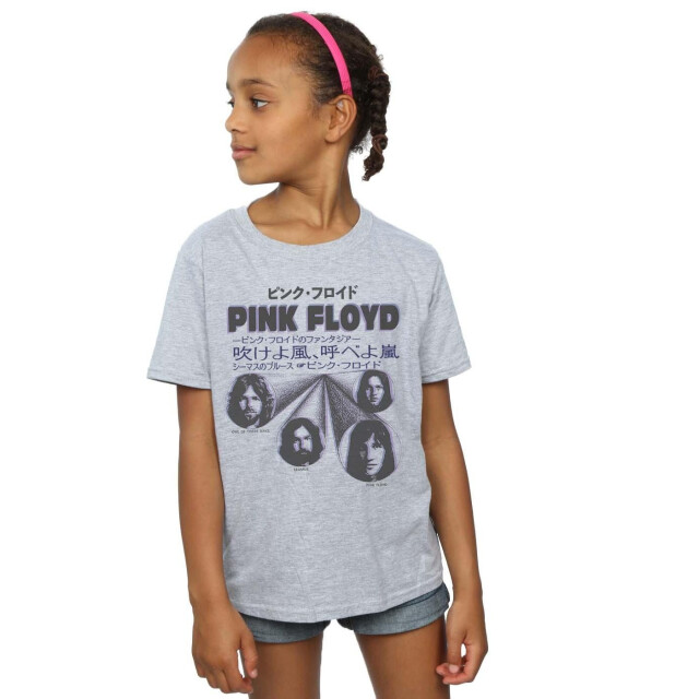 Li-cense Pink floyd meisjes japans omslag katoen t-shirt UTBI33471_sportsgrey large