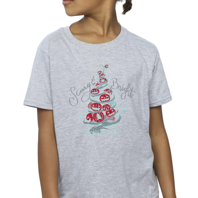 Li-cense Disney meisjes the nightmare before christmas eng & helder katoenen t-shirt UTBI32994_sportsgrey large