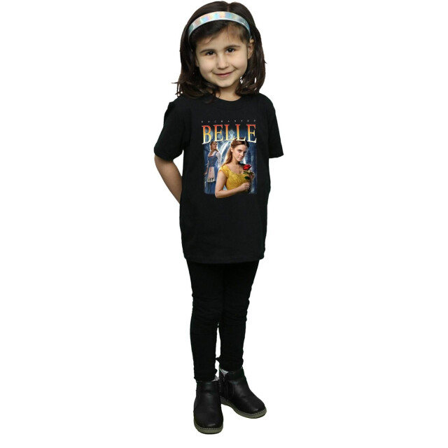 Li-cense Disney meisjes beauty and the beast belle montage katoenen t-shirt UTBI33715_black large