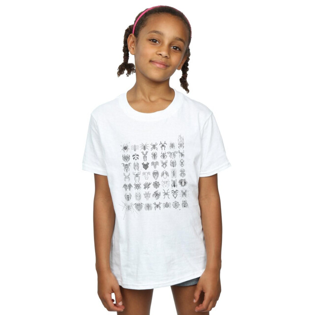 Li-cense Marvel meisjes spider-man spidey symbolen getekend katoenen t-shirt UTBI31651_white large
