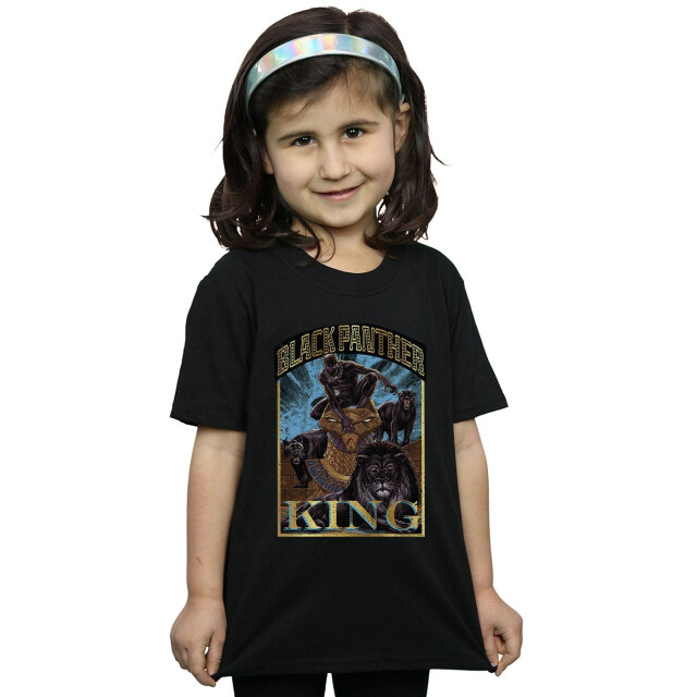 Li-cense Marvel meisjes black panther hommage katoenen t-shirt UTBI31404_black large