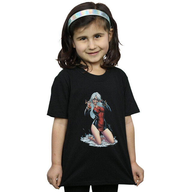 Li-cense Marvel meisjes kat spinnenpak katoenen t-shirt UTBI31182_black large