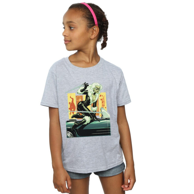 Li-cense Marvel meisjes zwart kat auto katoenen t-shirt UTBI31201_sportsgrey large