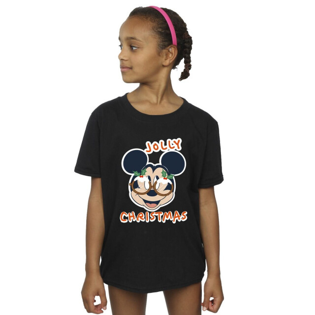 Li-cense Disney meisjes mickey mouse jolly kerstbril katoenen t-shirt UTBI30701_black large