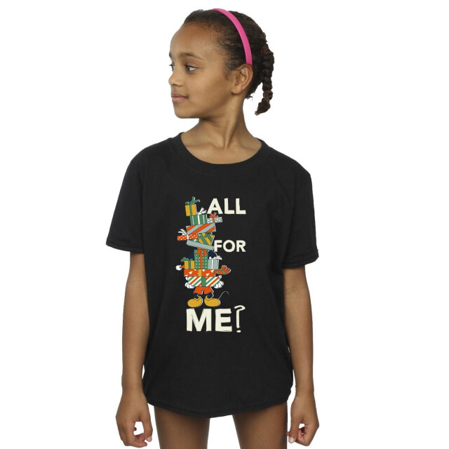 Li-cense Disney meisjes mickey mouse presents all for me katoenen t-shirt UTBI30723_black large