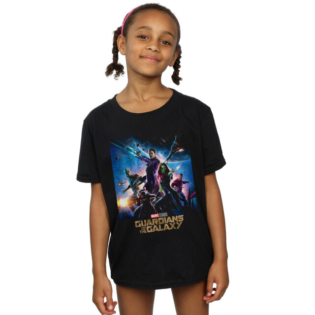 Li-cense Marvel studios meisjes guardians of the galaxy poster katoenen t-shirt UTBI31058_black large