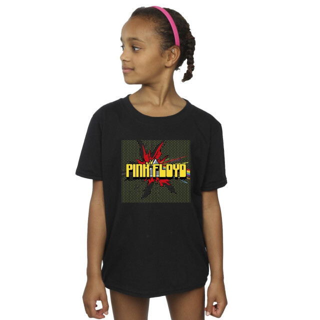 Li-cense Pink floyd meisjes pop art katoenen t-shirt UTBI33490_black large