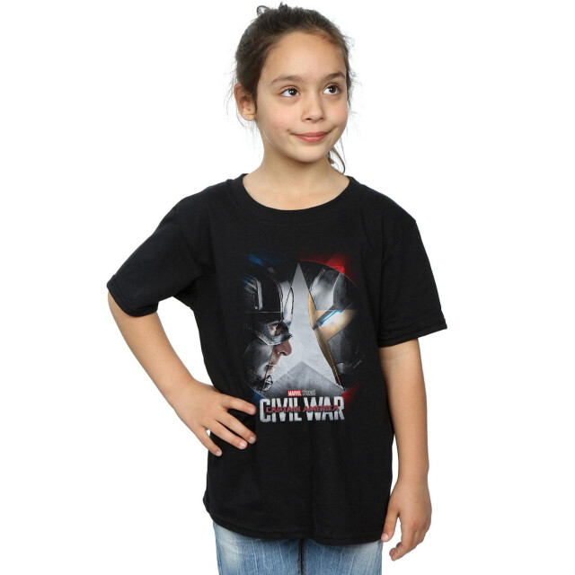 Li-cense Marvel studios meisjes captain america civil war poster katoenen t-shirt UTBI31061_black large