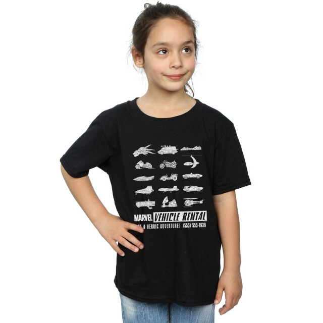 Li-cense Marvel meisjes voertuigverhuur katoen t-shirt UTBI31652_black large
