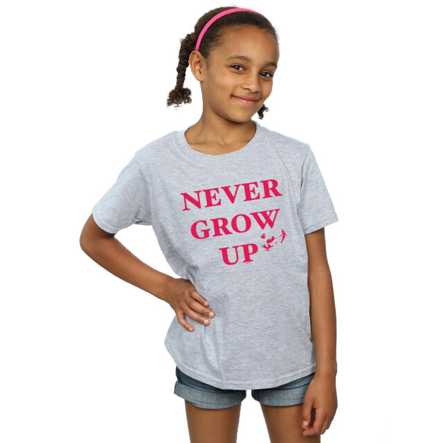 Li-cense Disney meisjes peter pan wordt nooit volwassen katoenen t-shirt UTBI33364_sportsgrey large