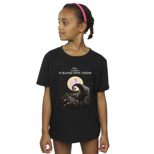 Li-cense The nightmare before christmas meisjes maan poster katoen t-shirt UTBI32829_black large