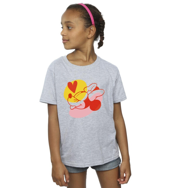 Li-cense Disney meisjes minnie mouse tong hart katoenen t-shirt UTBI30443_sportsgrey large