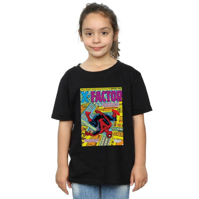 Li-cense Marvel meisjes spider-man x factor cover katoenen t-shirt UTBI31224_black large
