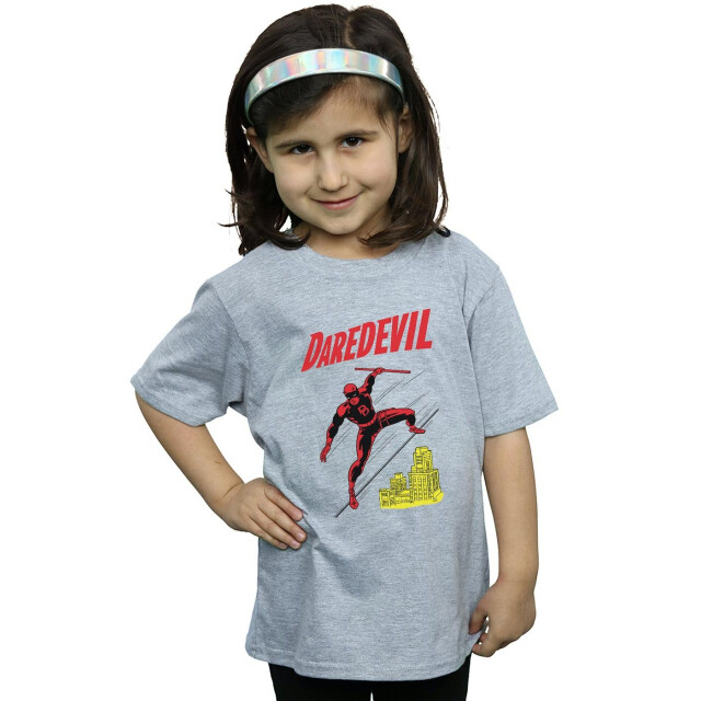 Li-cense Marvel meisjes daredevil rooftop katoenen t-shirt UTBI31311_sportsgrey large