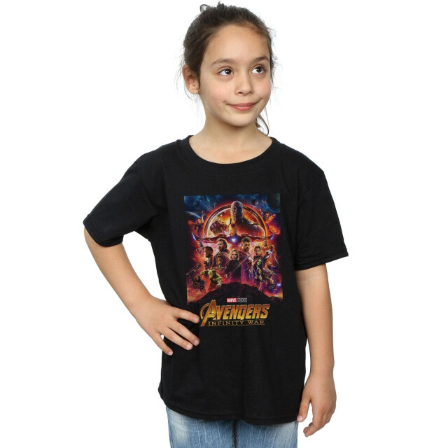 Li-cense Marvel meisjes avengers infinity war poster katoenen t-shirt UTBI31087_black large