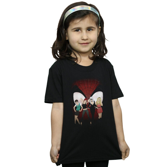 Li-cense Marvel meisjes vrouwen van spider-man katoenen t-shirt UTBI31239_black large