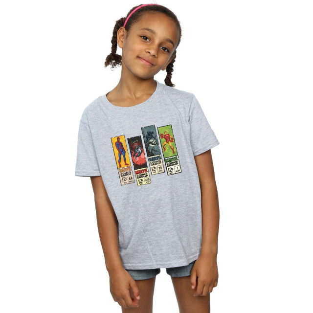 Li-cense Marvel katoenen t-shirt met stripverhalen voor meisjes UTBI31259_sportsgrey large