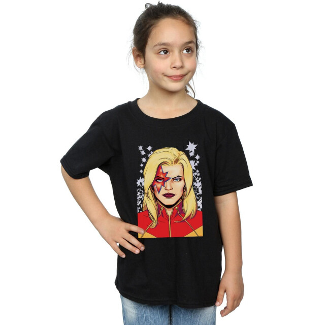 Li-cense Marvel meisjes captain glam katoenen t-shirt UTBI31286_black large