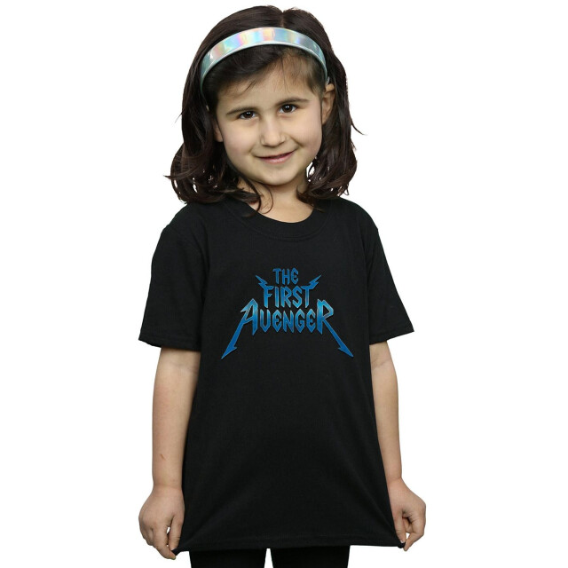 Li-cense Marvel meisjes the first avenger metaal logo katoenen t-shirt UTBI31481_black large