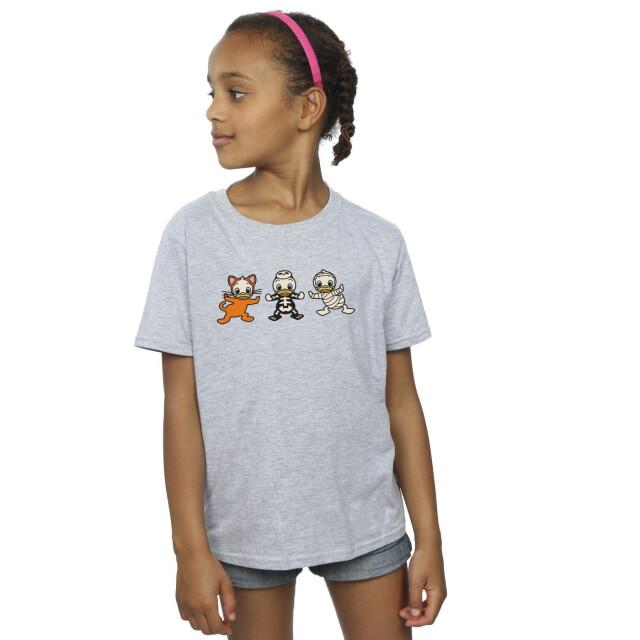 Li-cense Disney meisjes duck tales halloween kostuums katoenen t-shirt UTBI30662_sportsgrey large